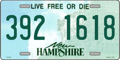 NH license plate 3921618