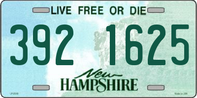 NH license plate 3921625