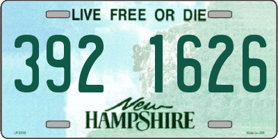 NH license plate 3921626