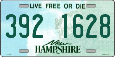 NH license plate 3921628