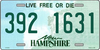 NH license plate 3921631