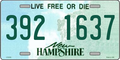 NH license plate 3921637