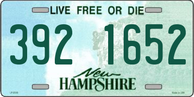NH license plate 3921652