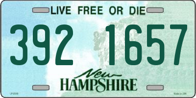 NH license plate 3921657