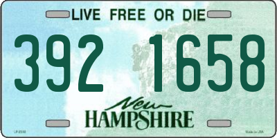 NH license plate 3921658