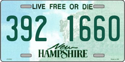 NH license plate 3921660