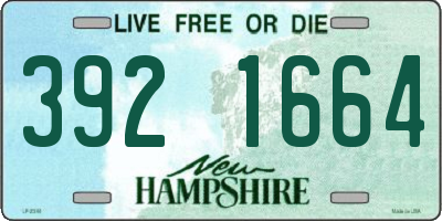NH license plate 3921664