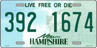 NH license plate 3921674