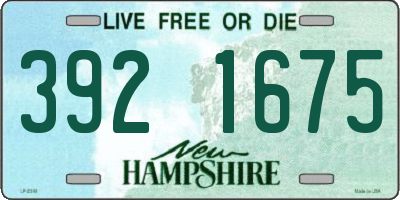 NH license plate 3921675
