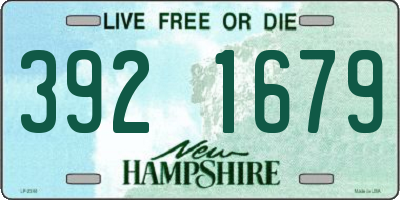 NH license plate 3921679