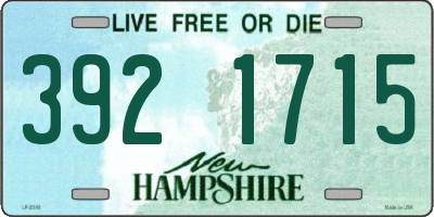 NH license plate 3921715