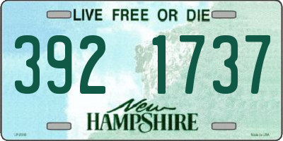 NH license plate 3921737