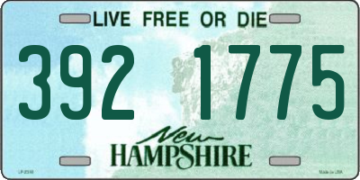 NH license plate 3921775