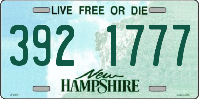NH license plate 3921777
