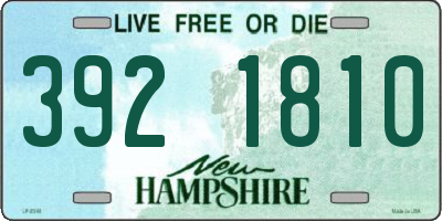 NH license plate 3921810