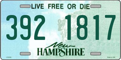 NH license plate 3921817
