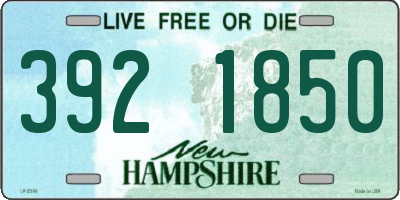NH license plate 3921850