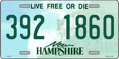 NH license plate 3921860