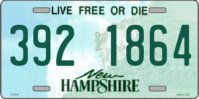 NH license plate 3921864