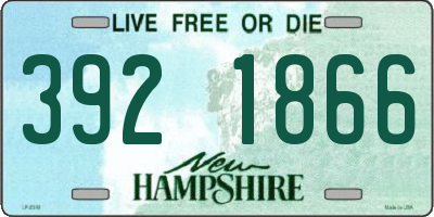 NH license plate 3921866