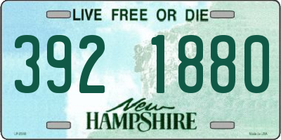 NH license plate 3921880