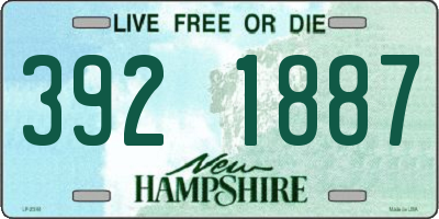 NH license plate 3921887