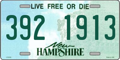 NH license plate 3921913