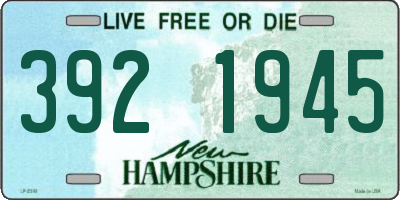 NH license plate 3921945