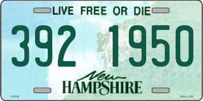 NH license plate 3921950