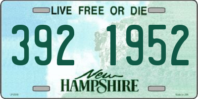NH license plate 3921952