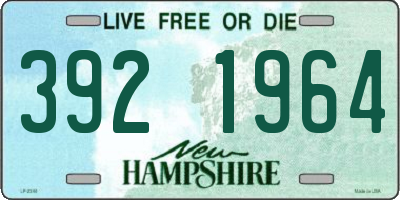 NH license plate 3921964