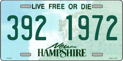 NH license plate 3921972
