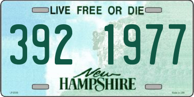 NH license plate 3921977