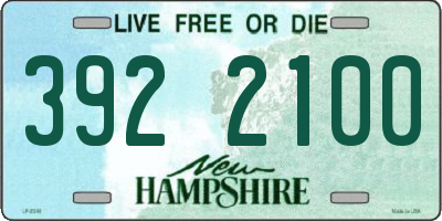 NH license plate 3922100