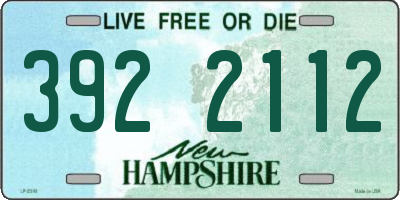 NH license plate 3922112