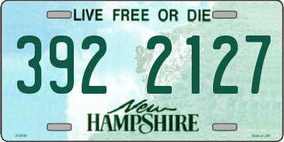 NH license plate 3922127