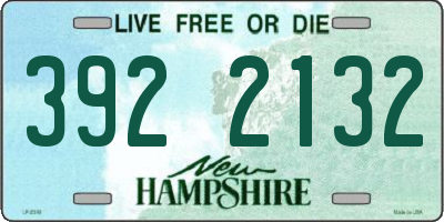 NH license plate 3922132