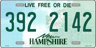 NH license plate 3922142