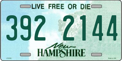 NH license plate 3922144