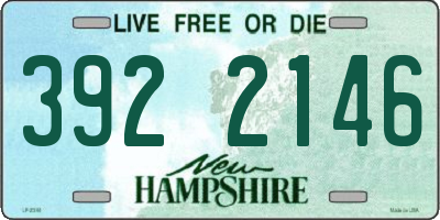 NH license plate 3922146