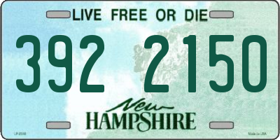 NH license plate 3922150