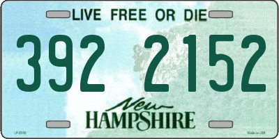 NH license plate 3922152