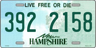 NH license plate 3922158