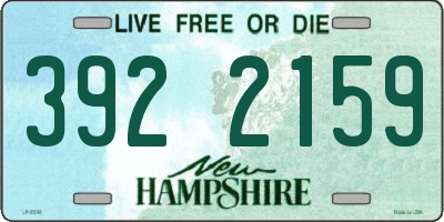 NH license plate 3922159