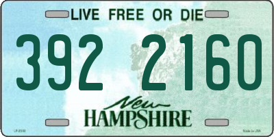 NH license plate 3922160
