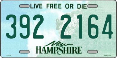 NH license plate 3922164