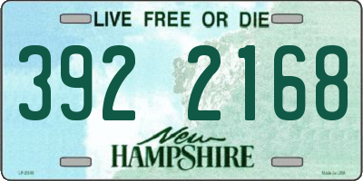 NH license plate 3922168