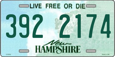 NH license plate 3922174