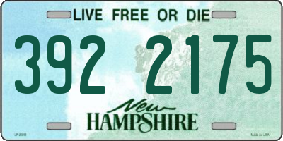 NH license plate 3922175