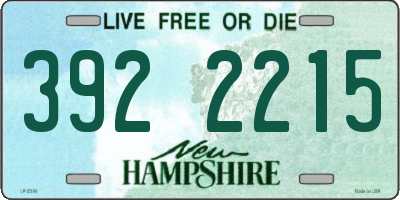 NH license plate 3922215